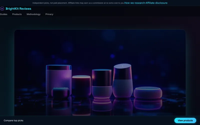 Home page of BrightKit