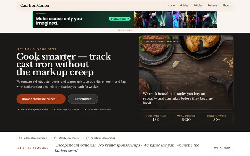 Home page of Cast Iron Canon