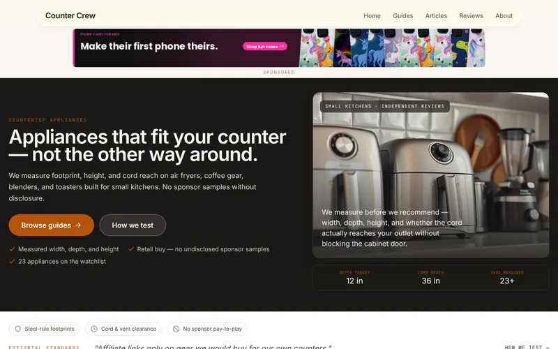 Home page of Counter Crew